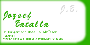 jozsef batalla business card